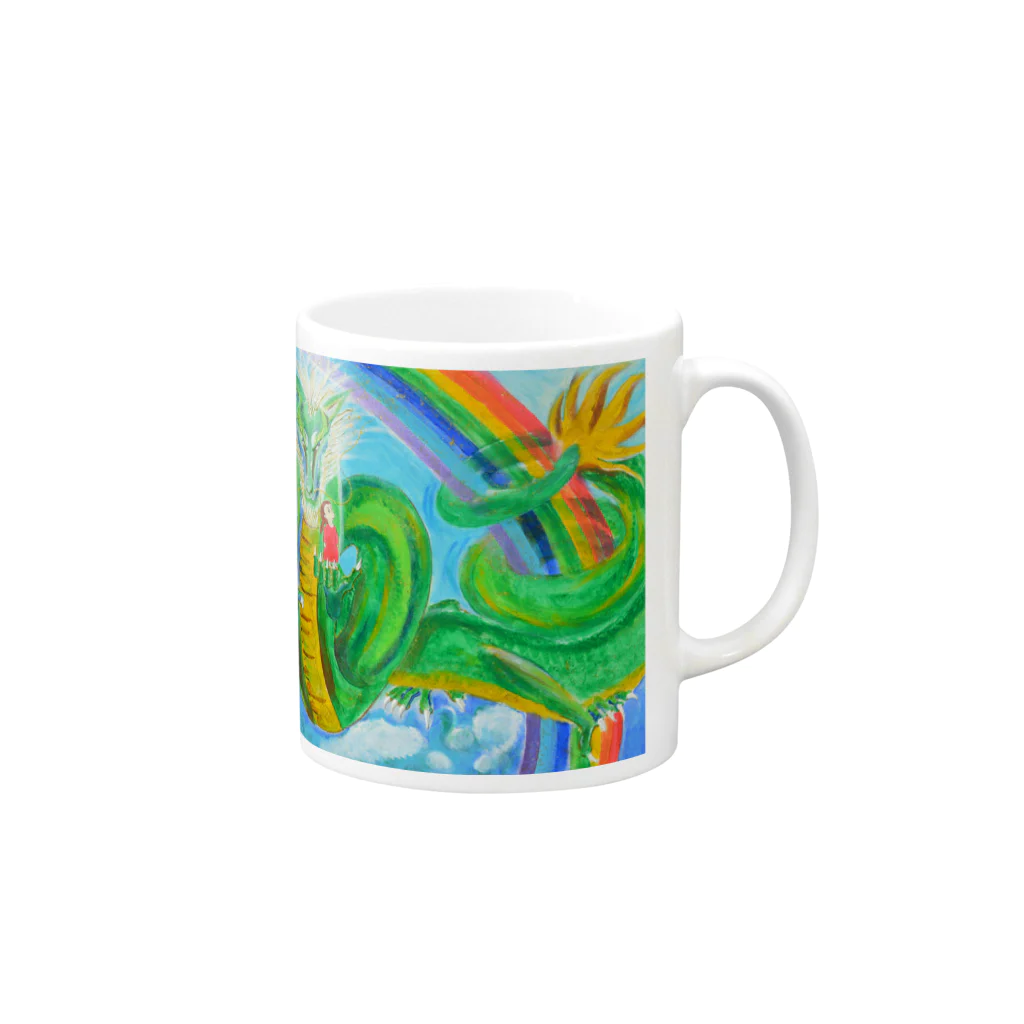 Dragon Galleryの希望 Mug :right side of the handle