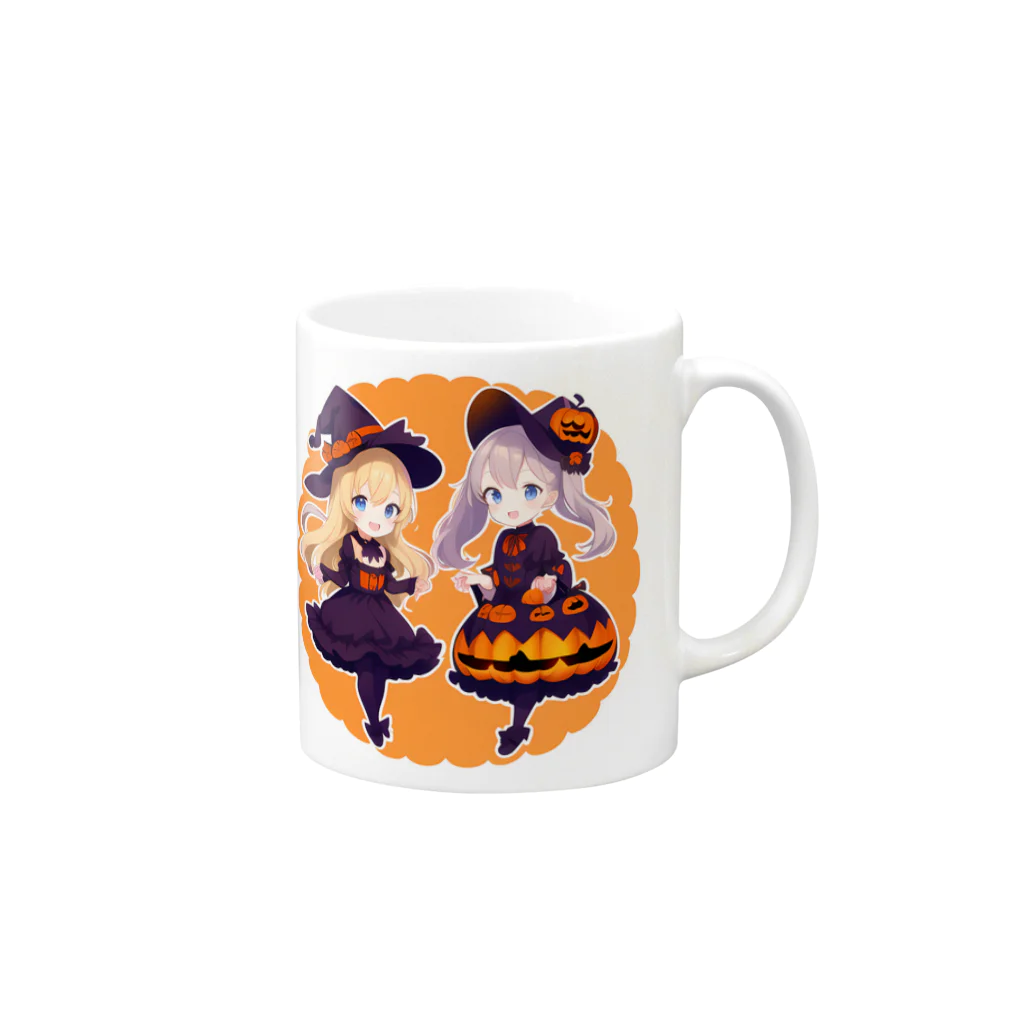 D.M@WORLDのハロウィンシスターズ Mug :right side of the handle