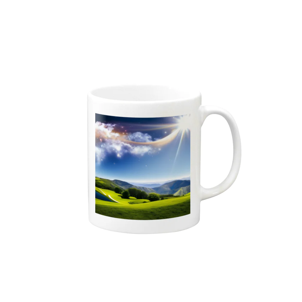 ohba1223の風景　幻想的 Mug :right side of the handle