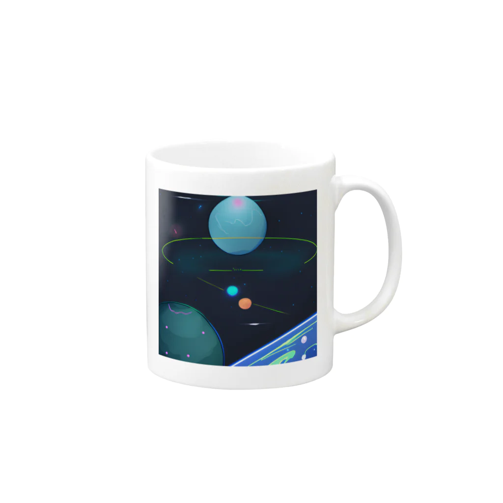 Town_ShipのFound a star Mug :right side of the handle