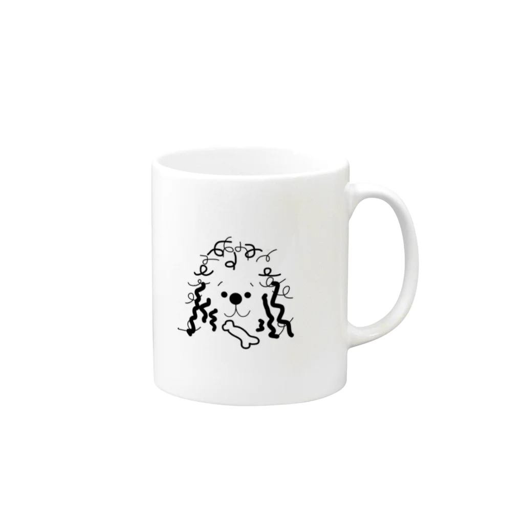 ouhimeのトイプードル Mug :right side of the handle