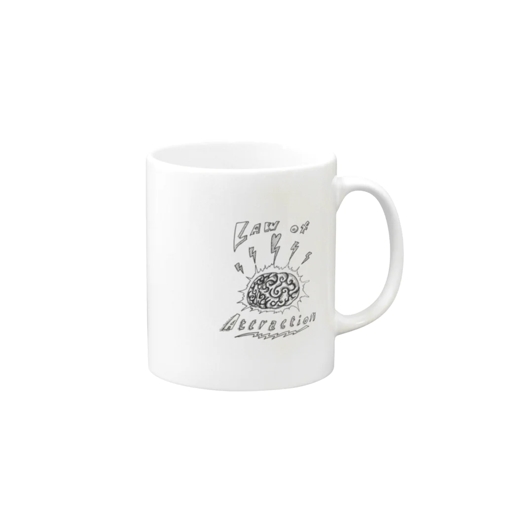 Beard Arooshaのlaw of attraction Mug :right side of the handle