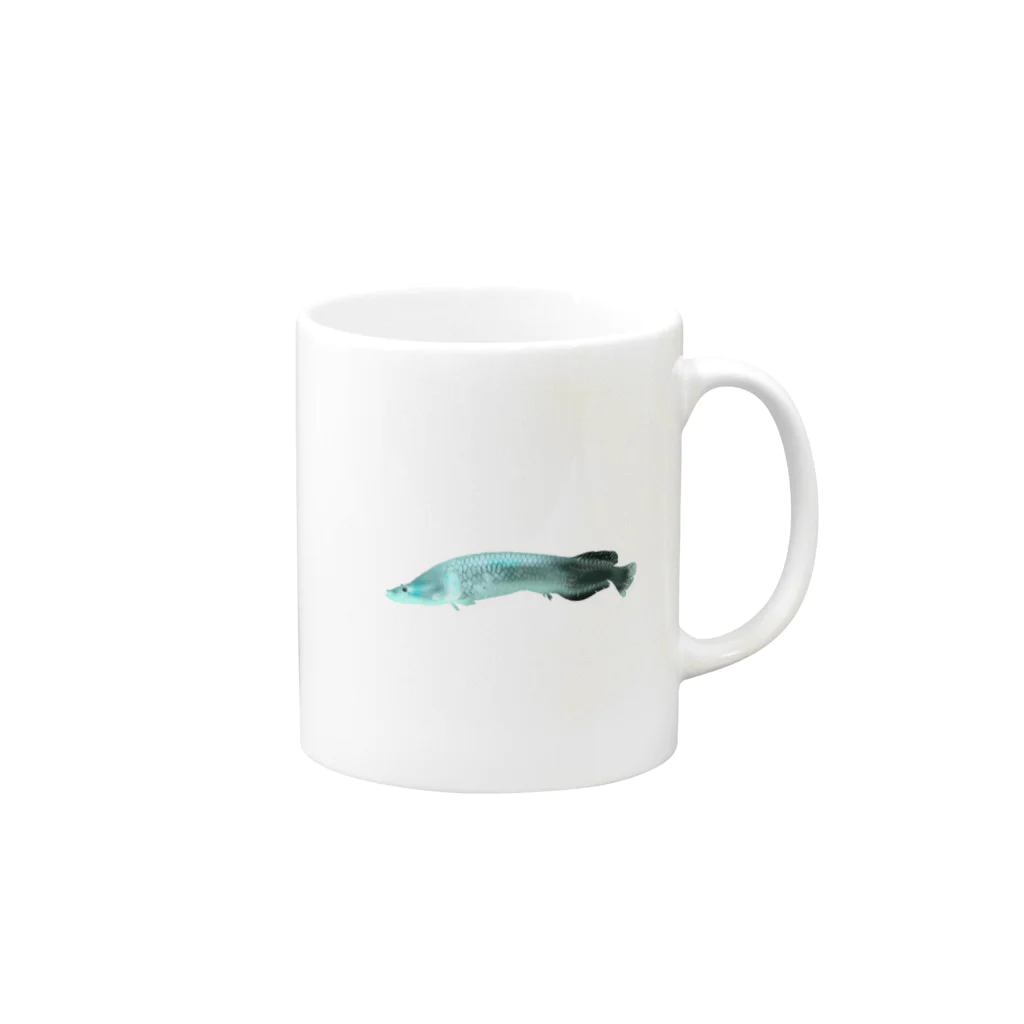 bibiripenguinのピラルクー Mug :right side of the handle