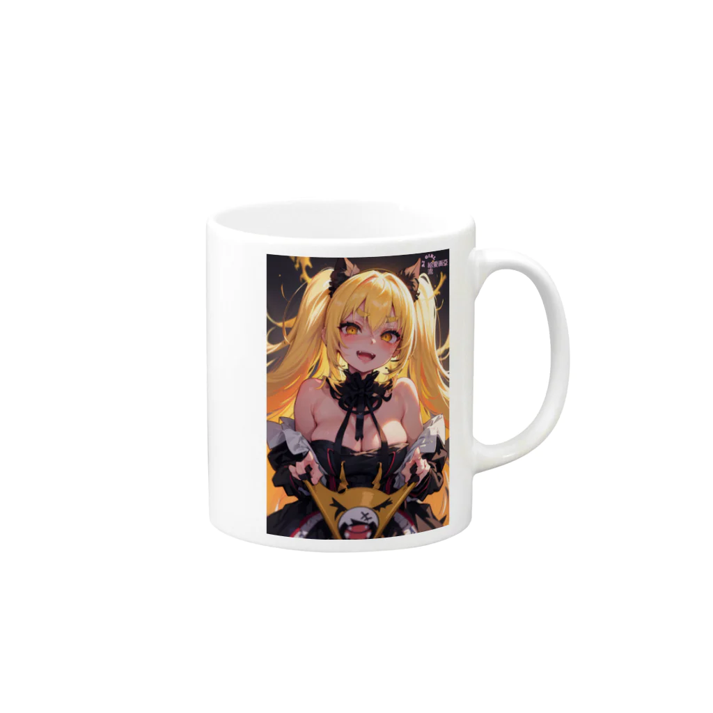 LIAMREOの異世界美女デイス オリジナルグッズ Mug :right side of the handle