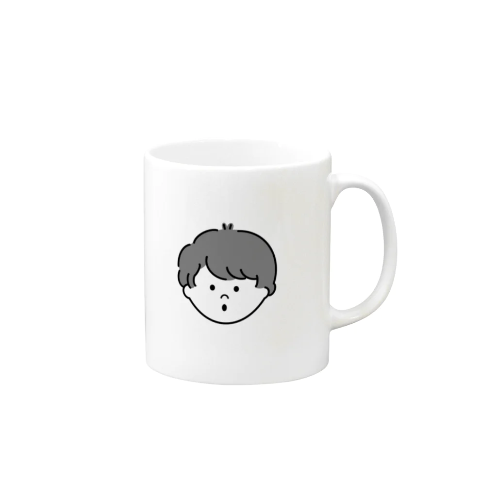 めんまのらくがき帳のあなたを見守る めんまちゃん Mug :right side of the handle