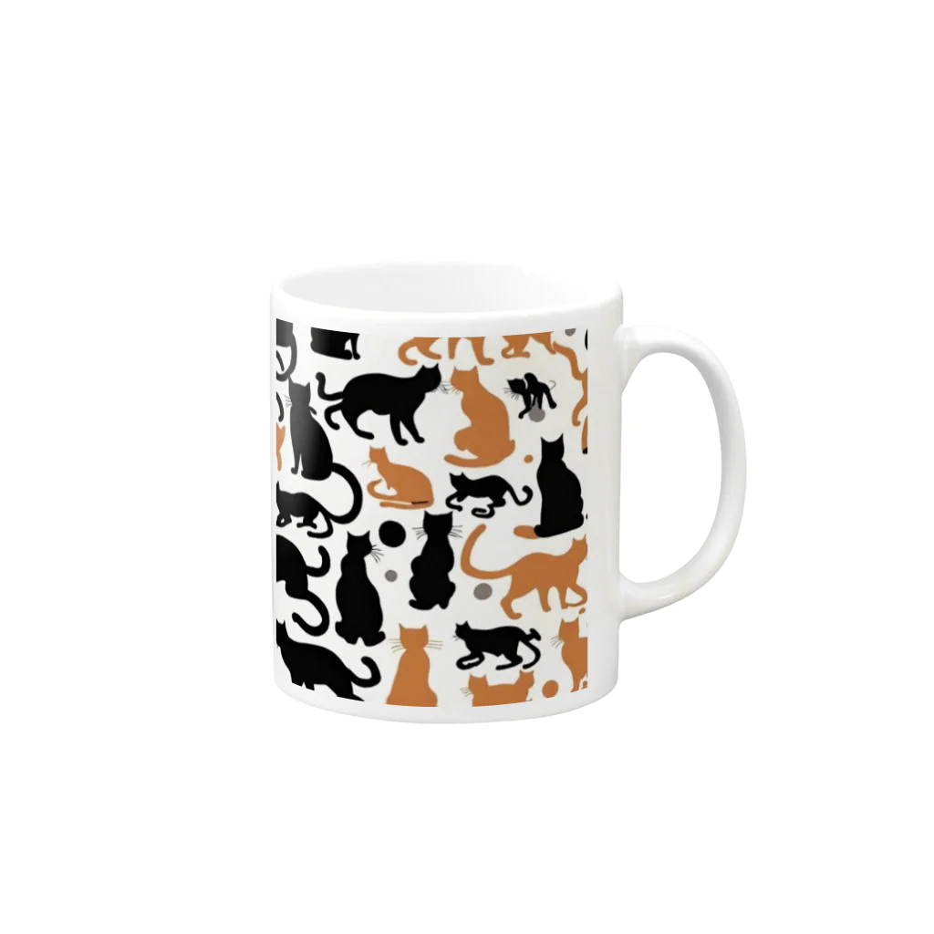 horoscope のねこねこねこ Mug :right side of the handle