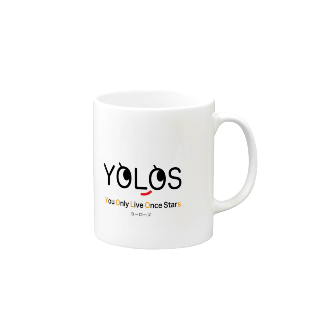 YOLOS（ヨーローズ）のチームYOLOSグッズ 머그컵の取っ手の右面