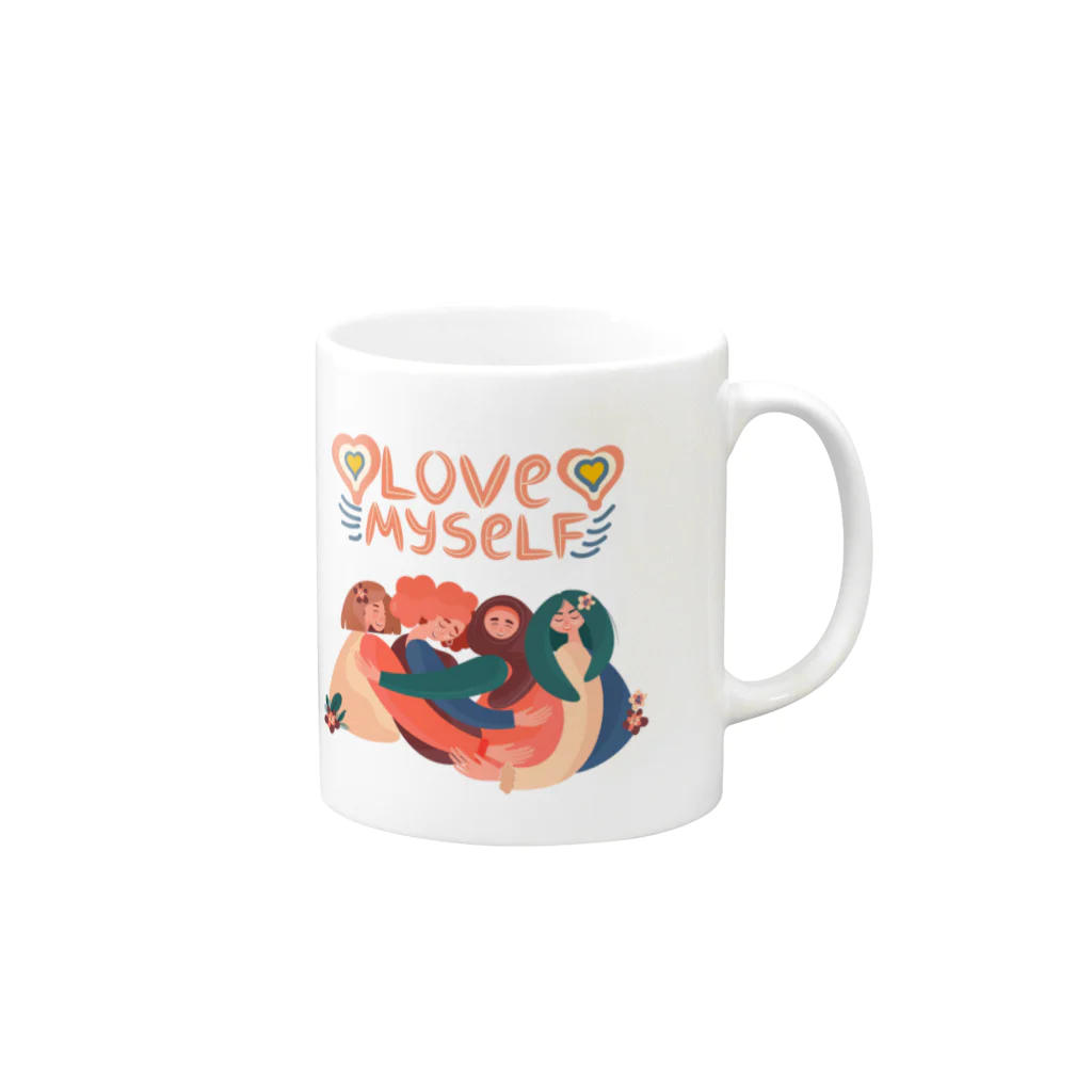 GG Voice & ActionのLove Myself Mug :right side of the handle