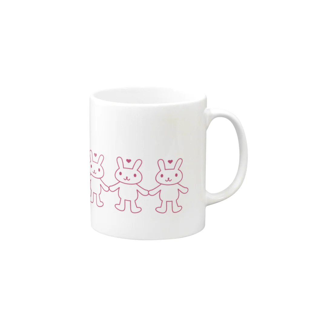 AROMA☆LOVELYのLOVELY♡RABBIT Mug :right side of the handle