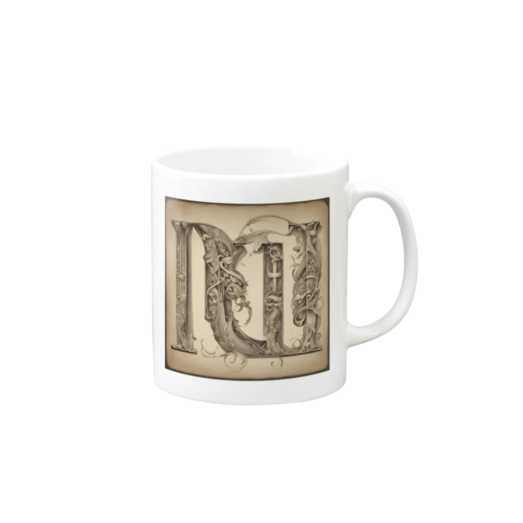 LEONの古代文字 Mug :right side of the handle