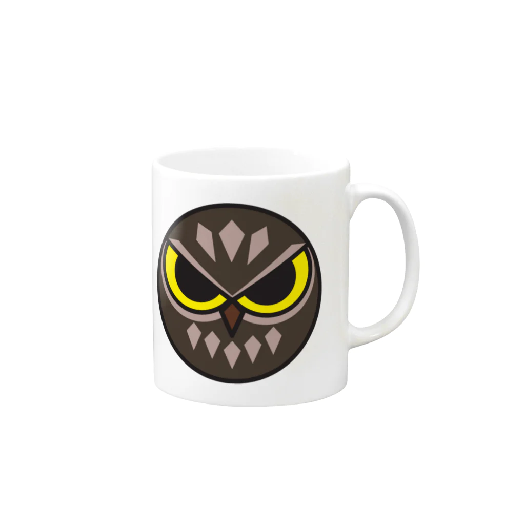 OWL COMPANYのまんまるコキンメ Mug :right side of the handle