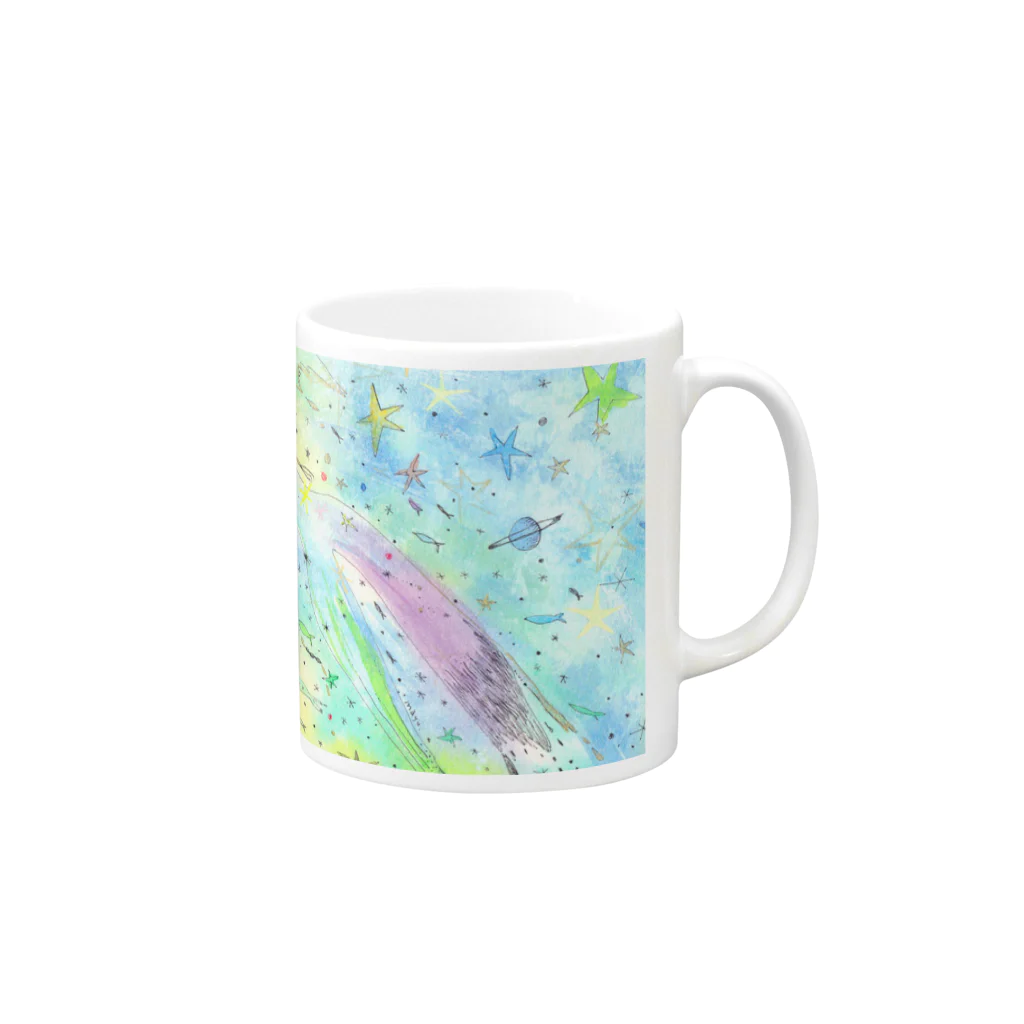 Mayuの流星群 Mug :right side of the handle