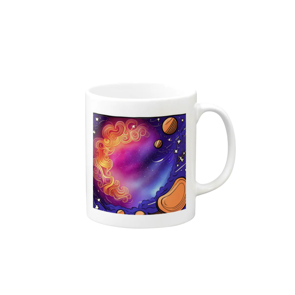 HIRO-oneの宇宙 Mug :right side of the handle