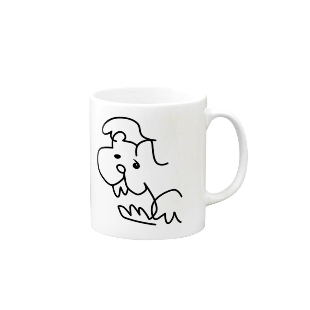 パンズー Panzooのきのぬけたトラ　ひだり Mug :right side of the handle