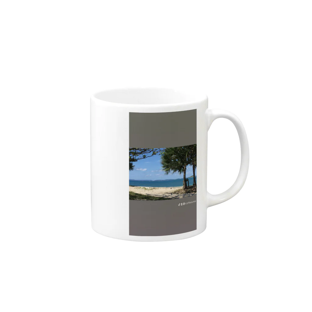 GAKU0118の沖縄の海の風景！ Mug :right side of the handle