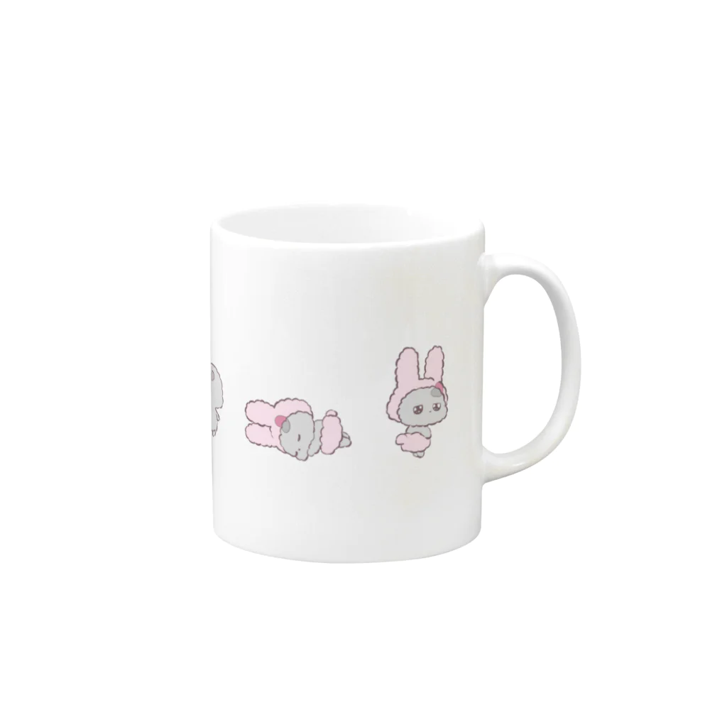 るんるん牧場のほこぷぅぷぅ Mug :right side of the handle