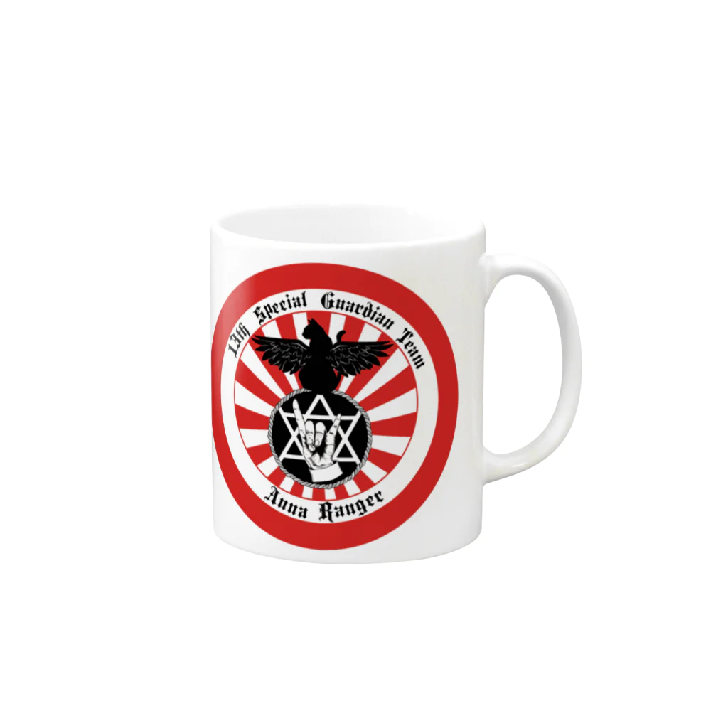 アオイアンナのアンナレンジャーマグカップ Mug :right side of the handle