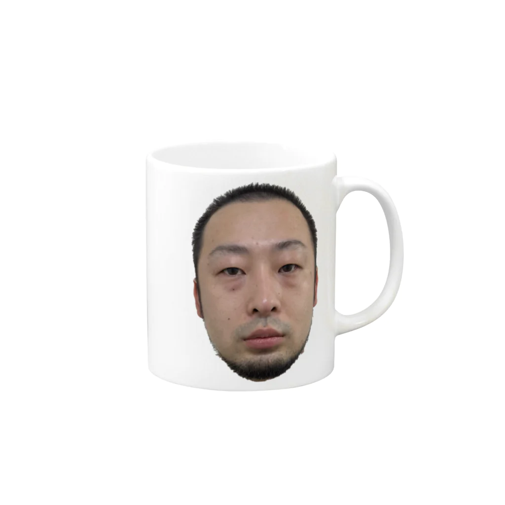 👾るみか勇者Lv.69👾の顔だけてんかんくん Mug :right side of the handle