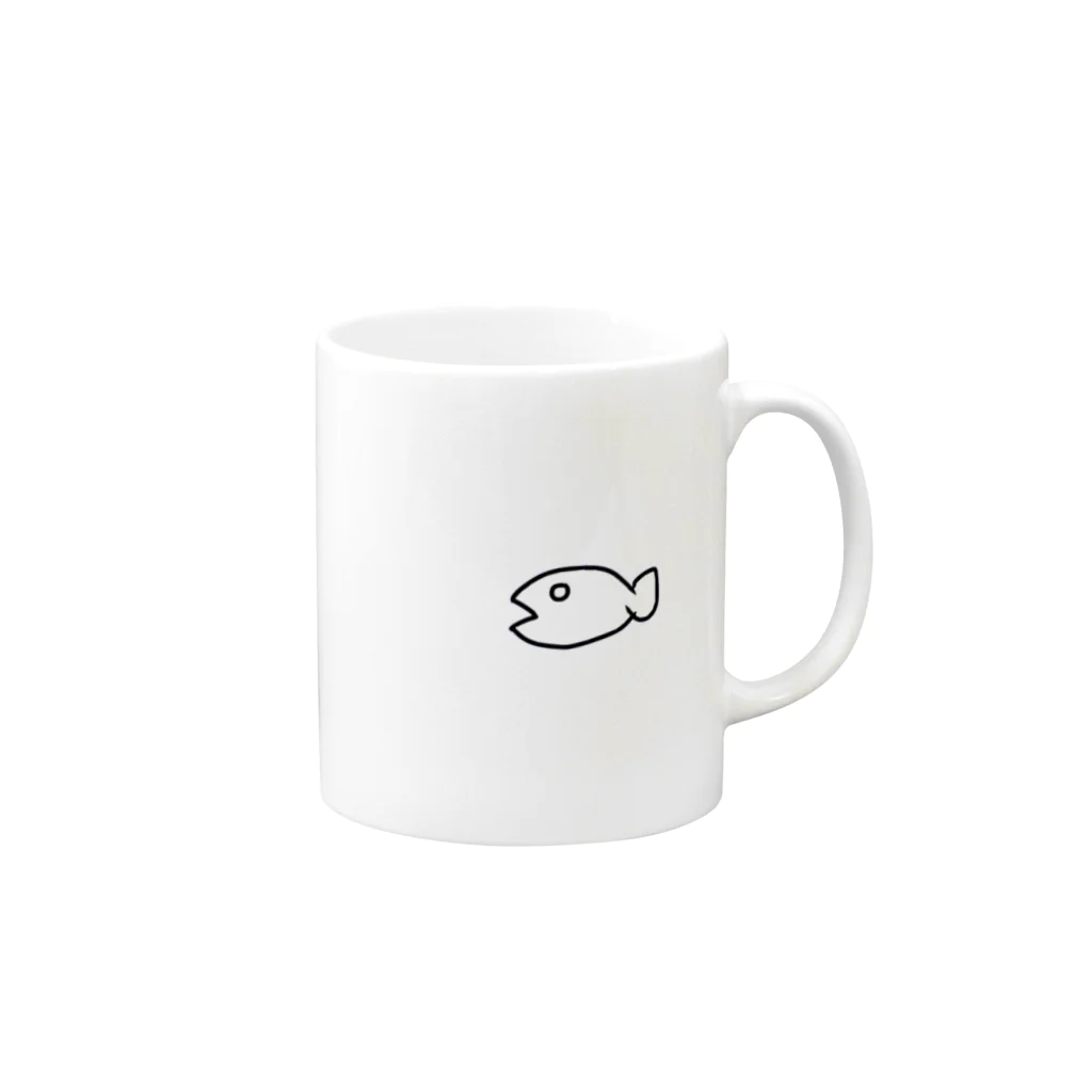 おさかな仮面デリシャス支店のIdentity of fish Mug :right side of the handle