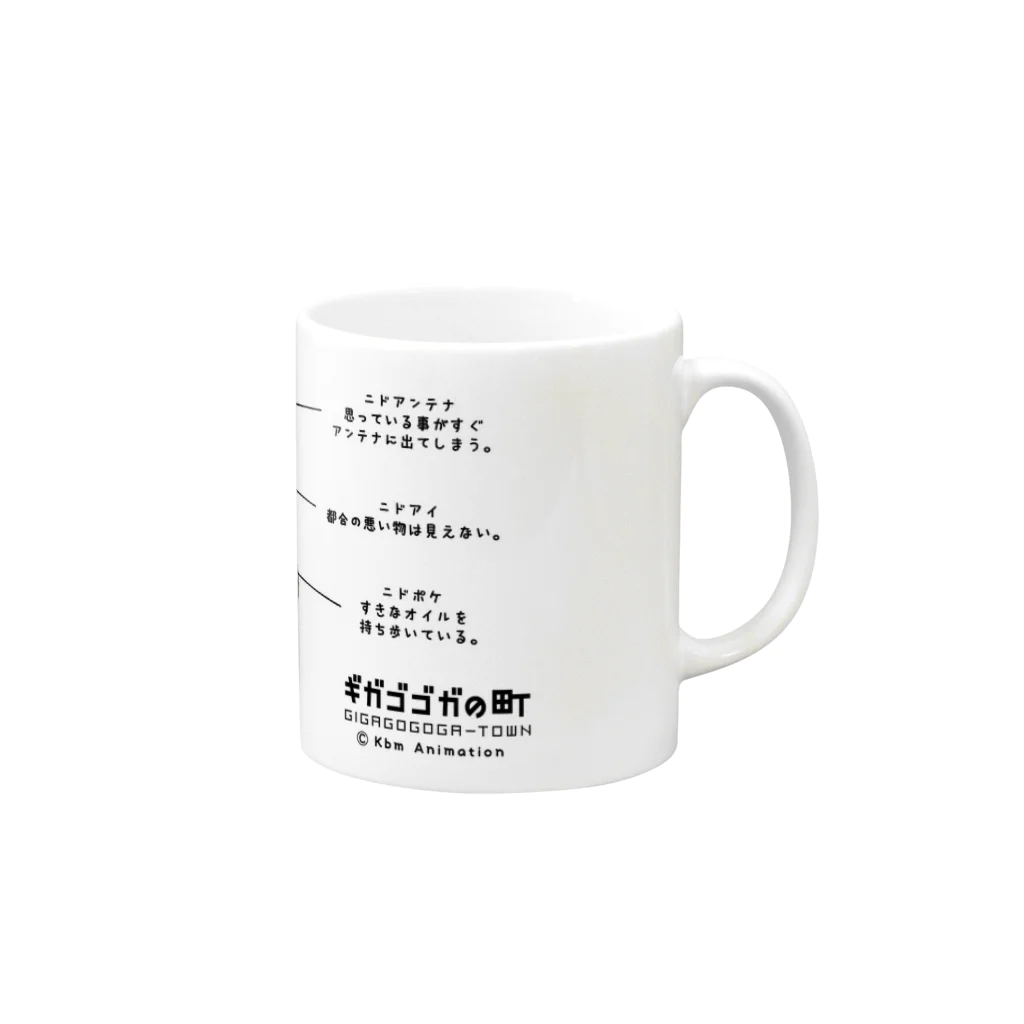 Kbm Animationのニドの秘密 Mug :right side of the handle