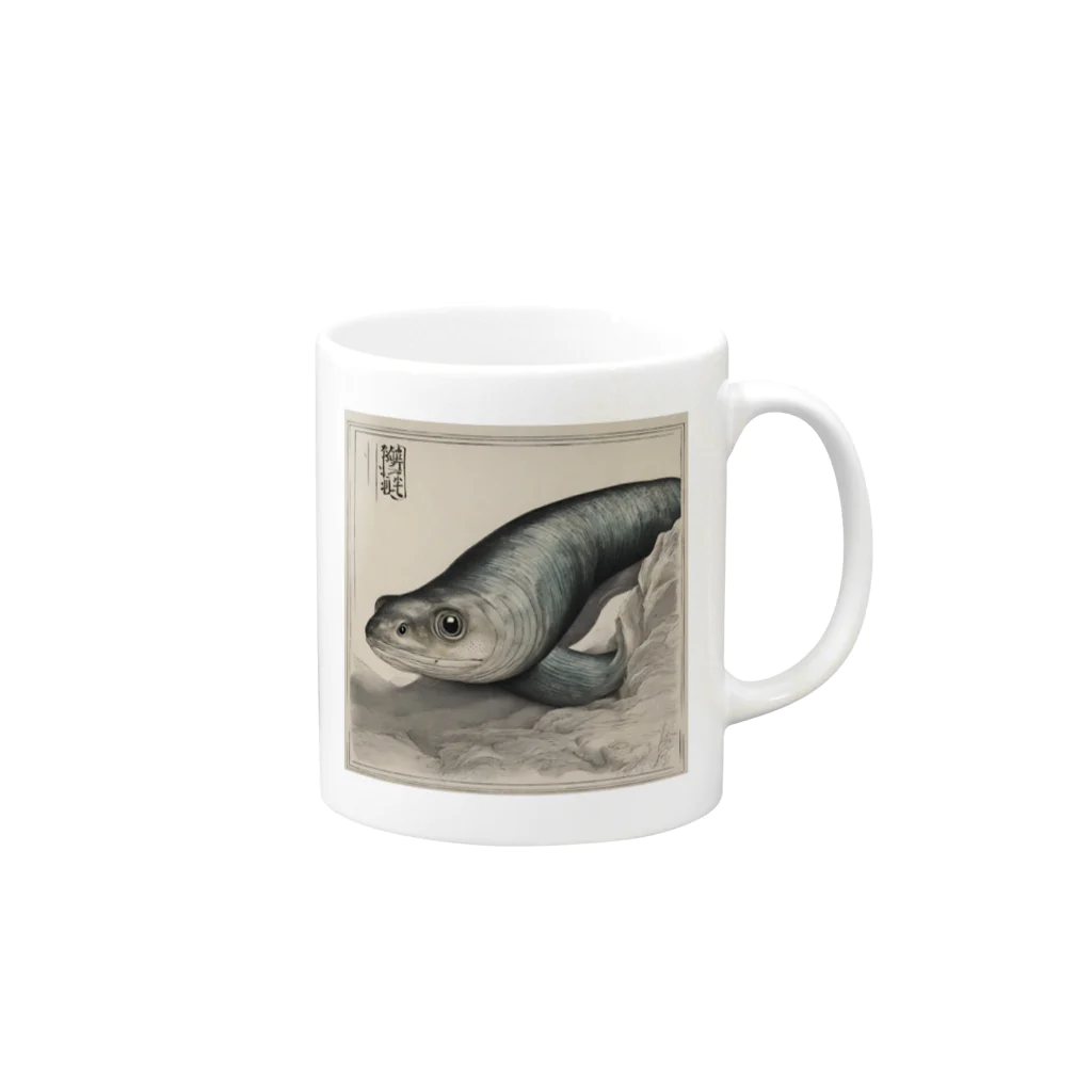 Charliegoneの鰻 Mug :right side of the handle