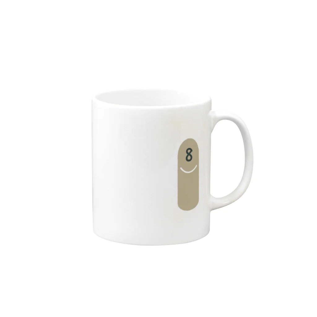 モルックの。の推しスキットル8 Mug :right side of the handle