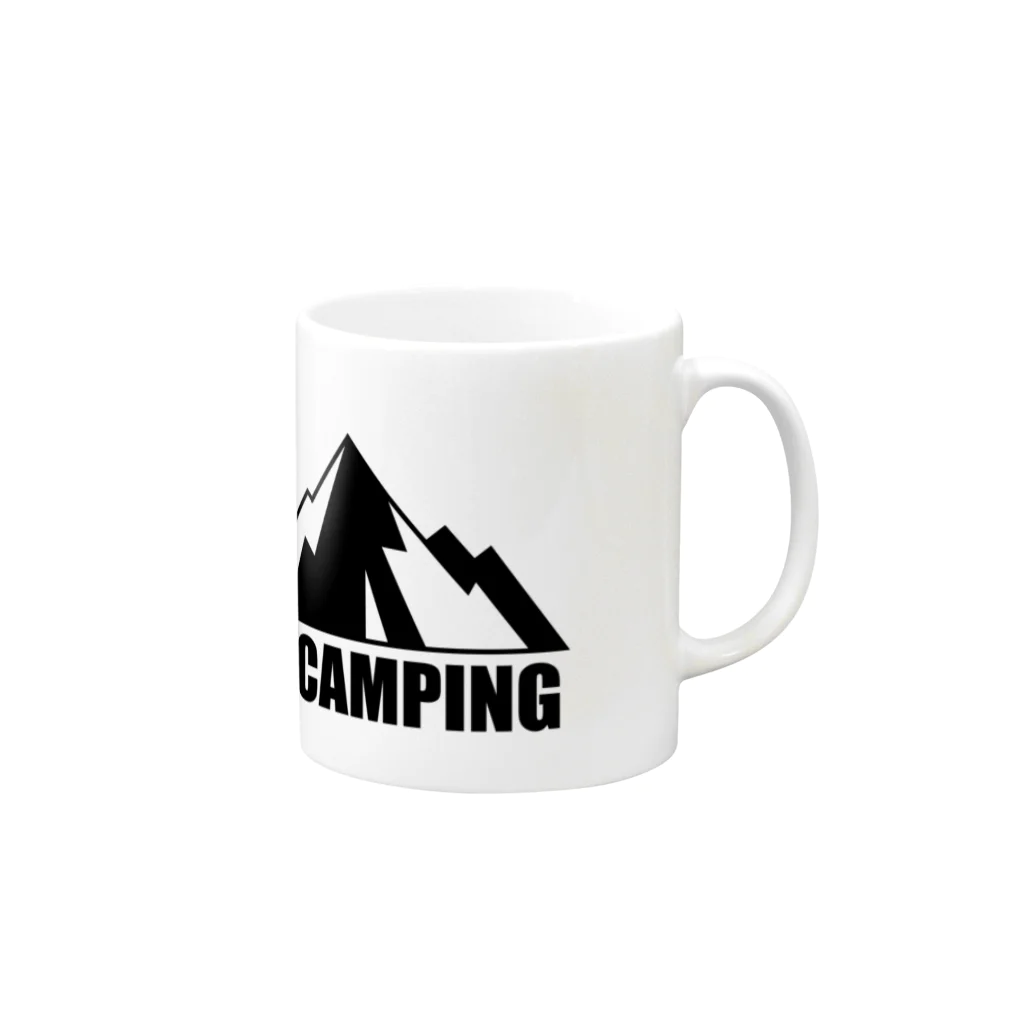 id-linkのアウトドア、登りたくなる山 Mug :right side of the handle