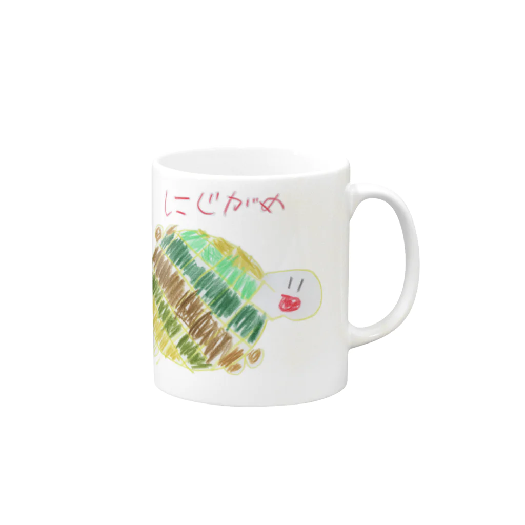 tmy_fのにじがめ Mug :right side of the handle