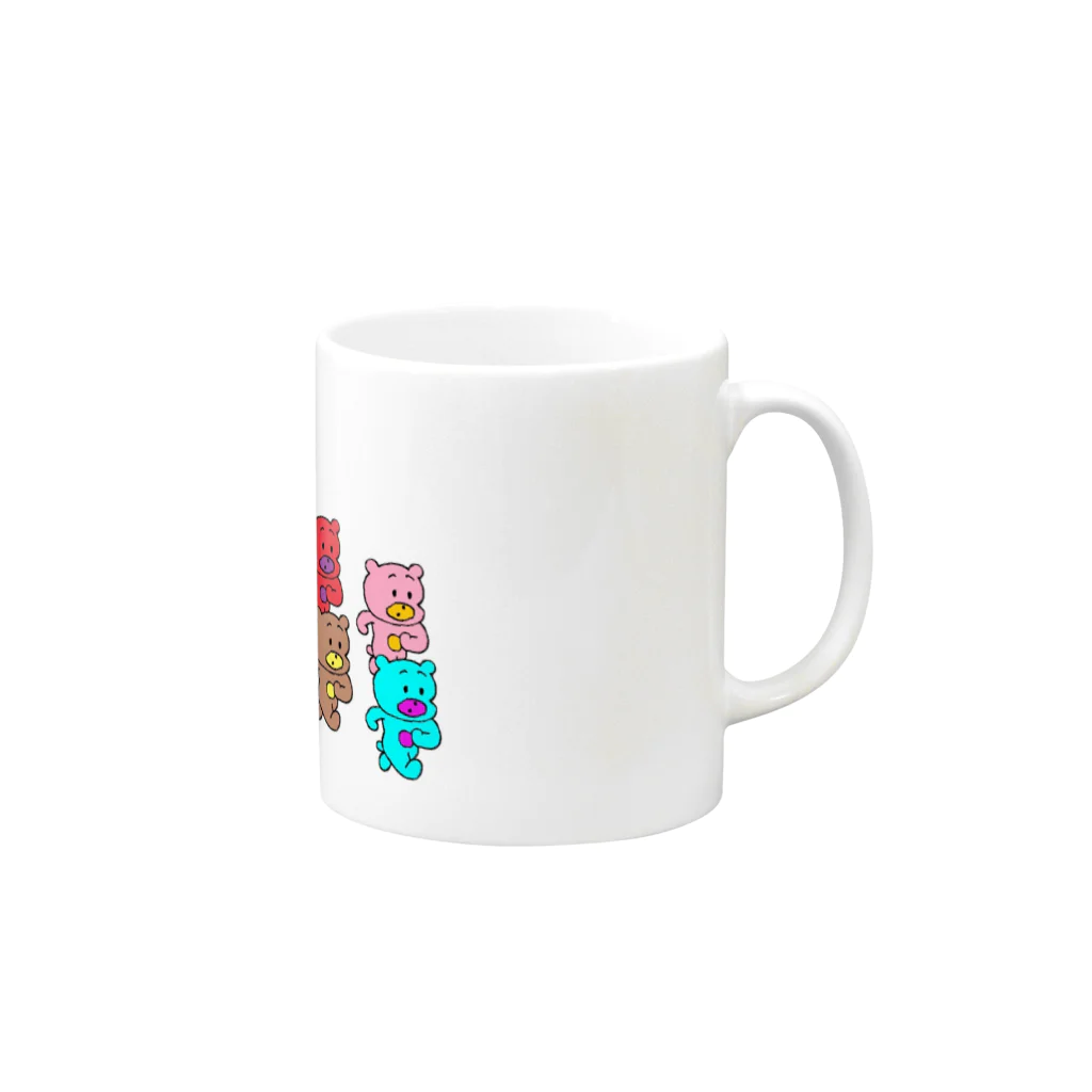 べすぱの使えるくま Mug :right side of the handle