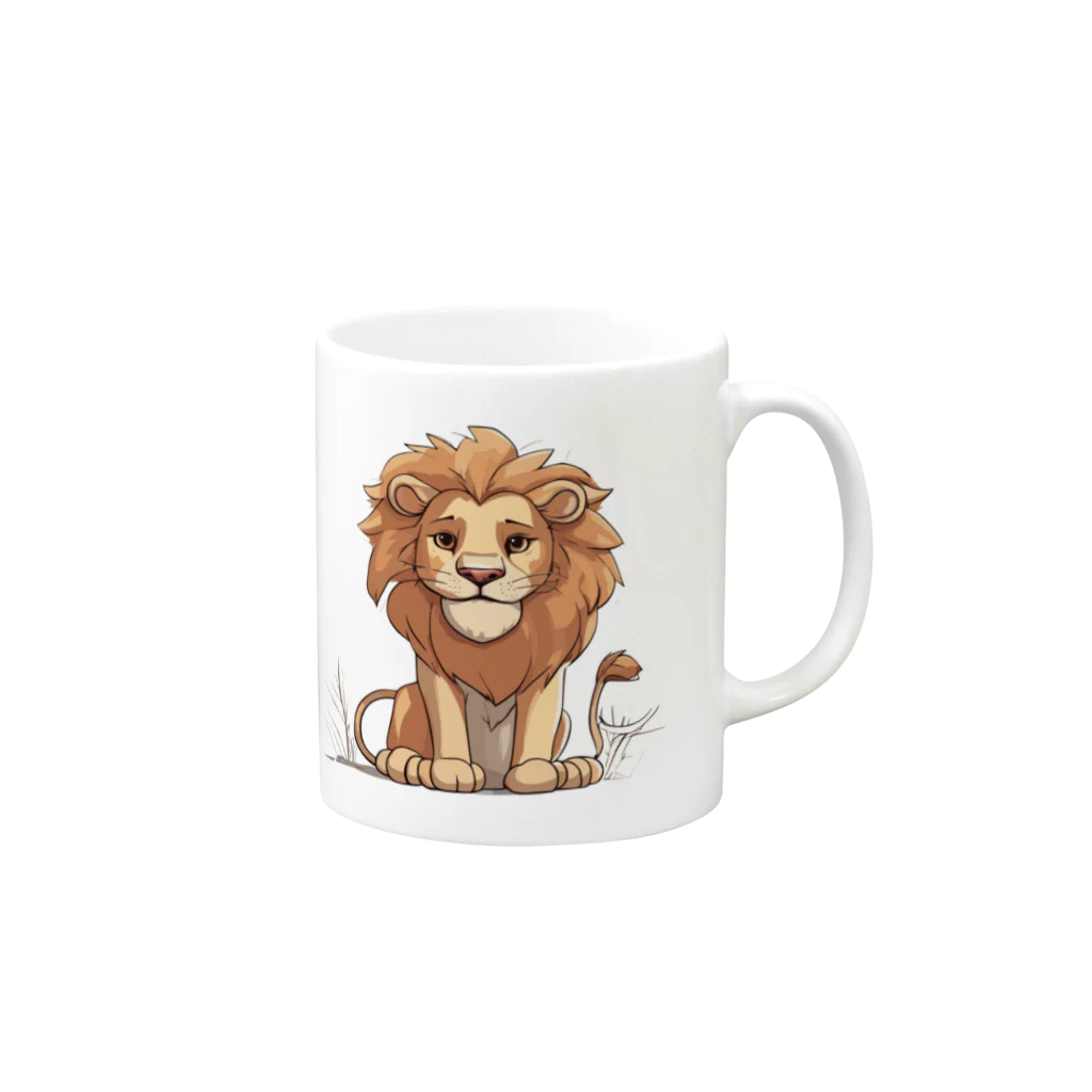 Risen ShopのCute Lion(1) Mug :right side of the handle