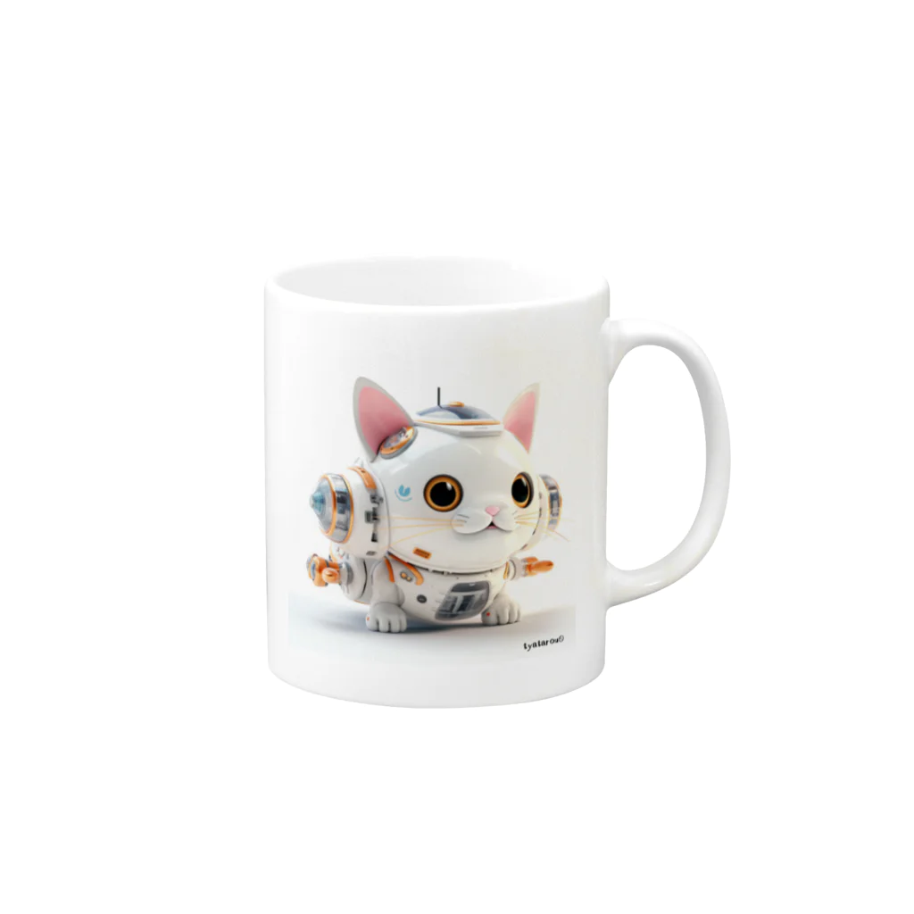 The Triplets Kkittensの絵本「三つ子ネコシリーズ」の宇宙編で登場する大型宇宙船 Mug :right side of the handle