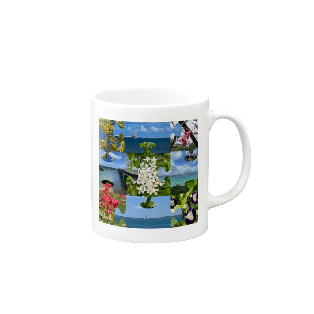 舞七里夜のジグソーパズル Mug :right side of the handle