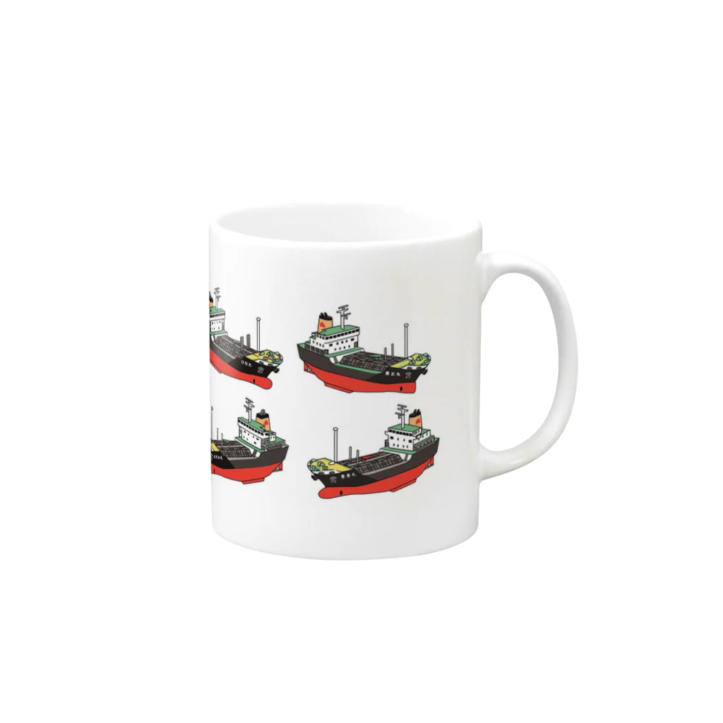 東幸海運タンカーグッツの東幸海運のタンカーコレクション Mug :right side of the handle