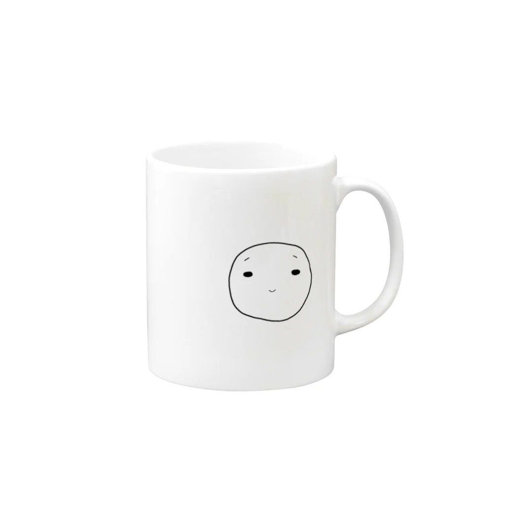 しけしけくんのグッズ置き場のニヤニヤなしけしけくん Mug :right side of the handle