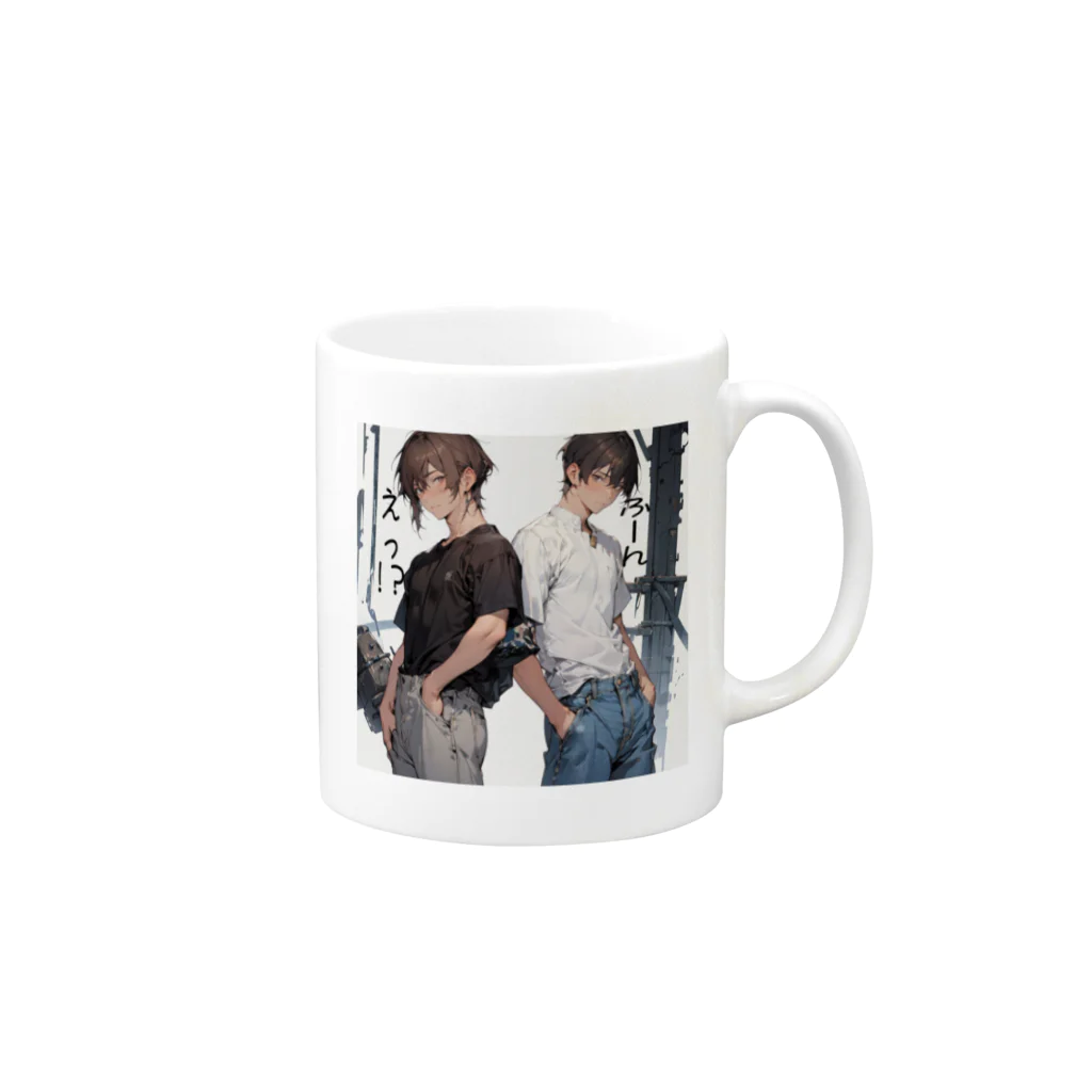 Cyber XXXの美少年物語２ Mug :right side of the handle