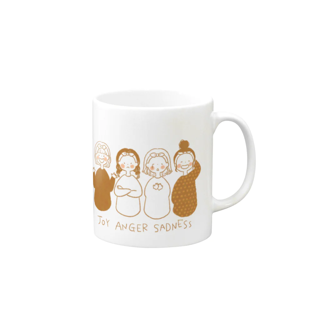 achan no omiseのJOY ANGER SADNESS Mug :right side of the handle