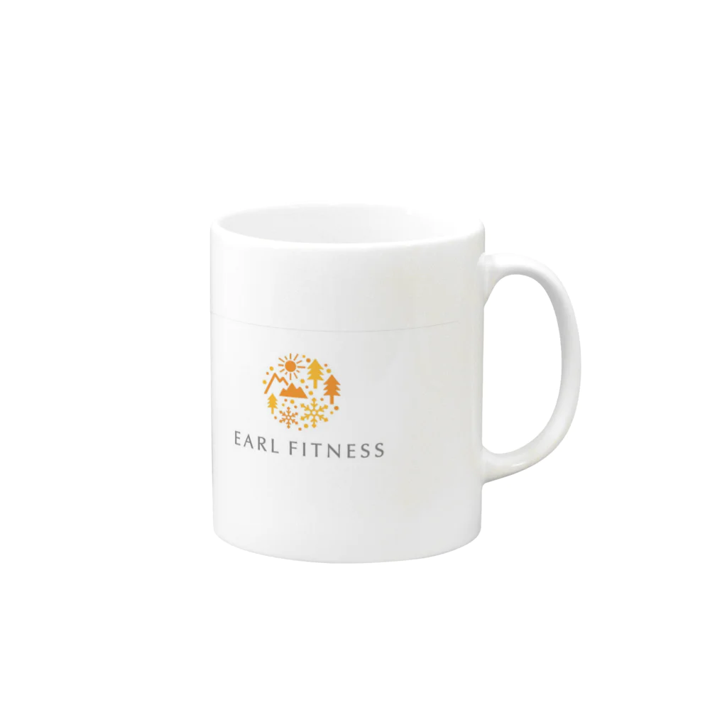 earlfitnessの北海道　ジムウェア　フィットネスジム Mug :right side of the handle
