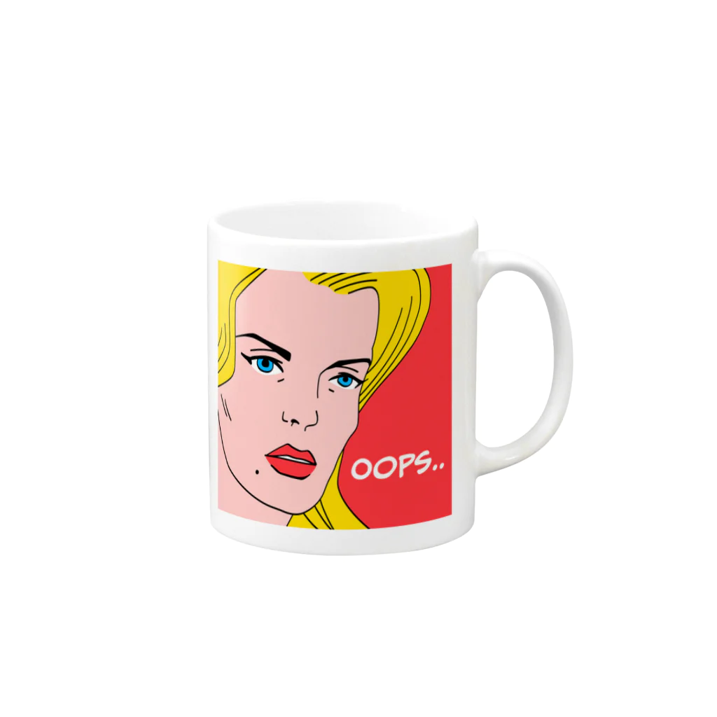 カケハタ屋さんのOOPS.. Mug :right side of the handle