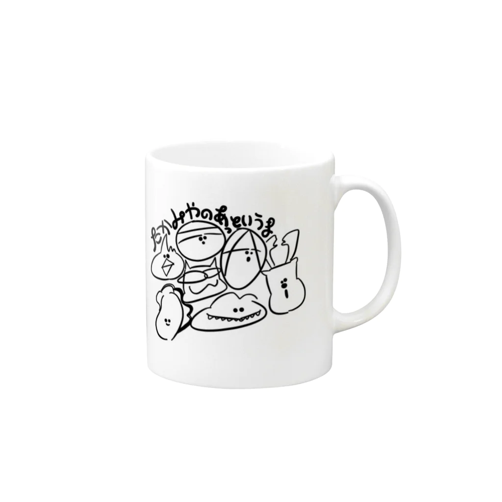 たかみやのあっというまのたか1 Mug :right side of the handle