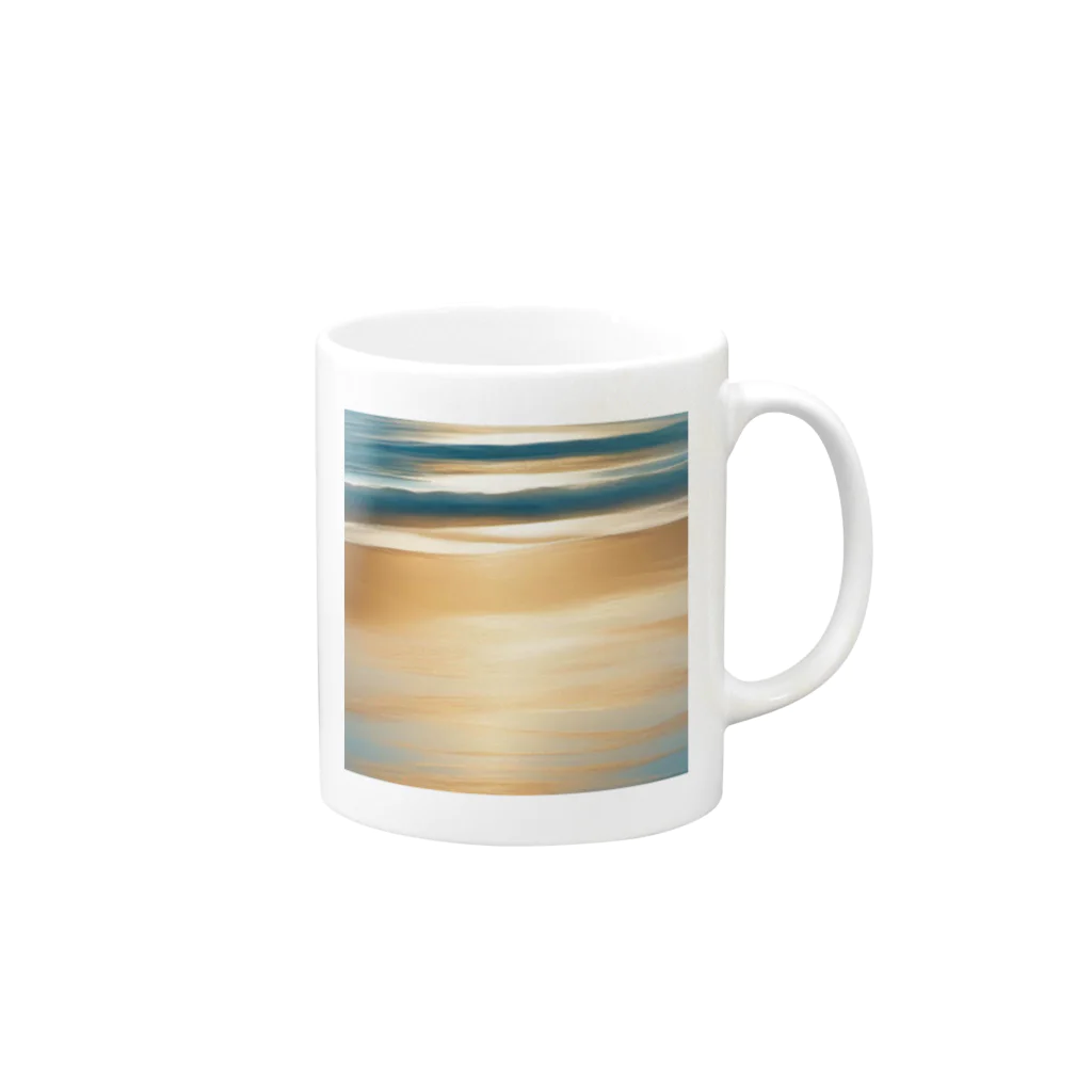 moribouの海岸線のイラストグッズ Mug :right side of the handle