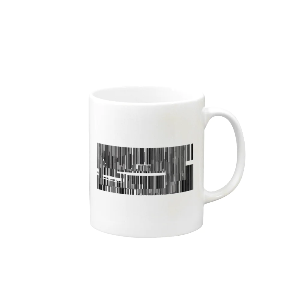 ジンファンタジスタのバーコード Mug :right side of the handle