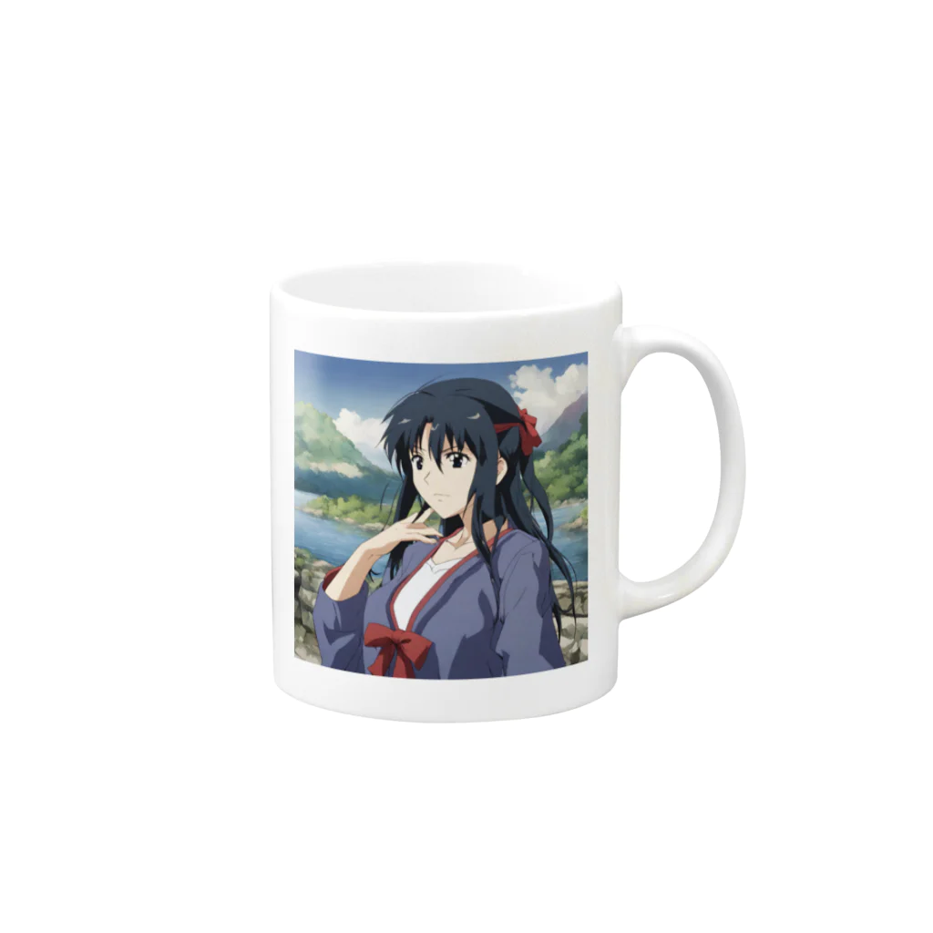 the blue seasonの高野 美里（たかの みさと） Mug :right side of the handle