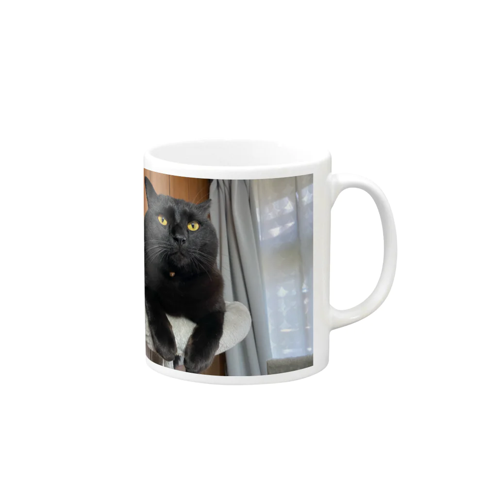 yottin59617の迷い黒猫キキ Mug :right side of the handle