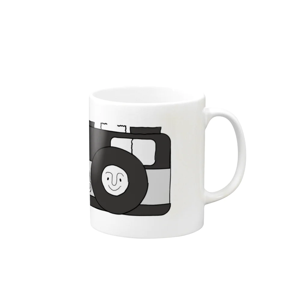 id-linkのフィルムカメラ　トイカメラ風 Mug :right side of the handle