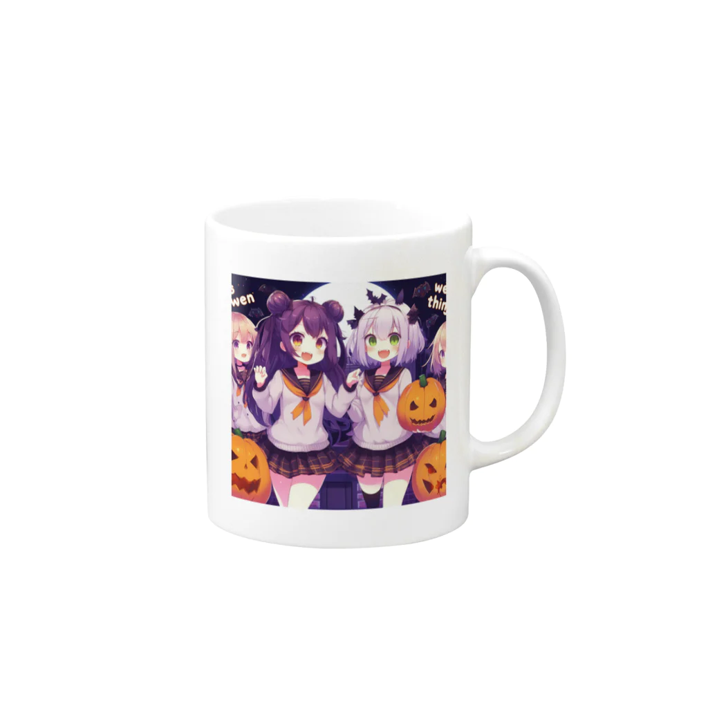 anazawaの毎日がハロウィンパーティ! Mug :right side of the handle