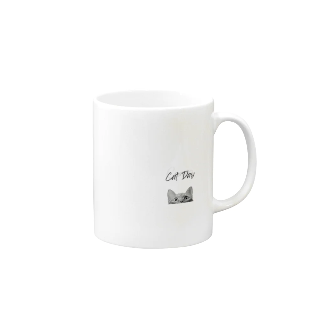 TAIYO 猫好きのCatday Mug :right side of the handle