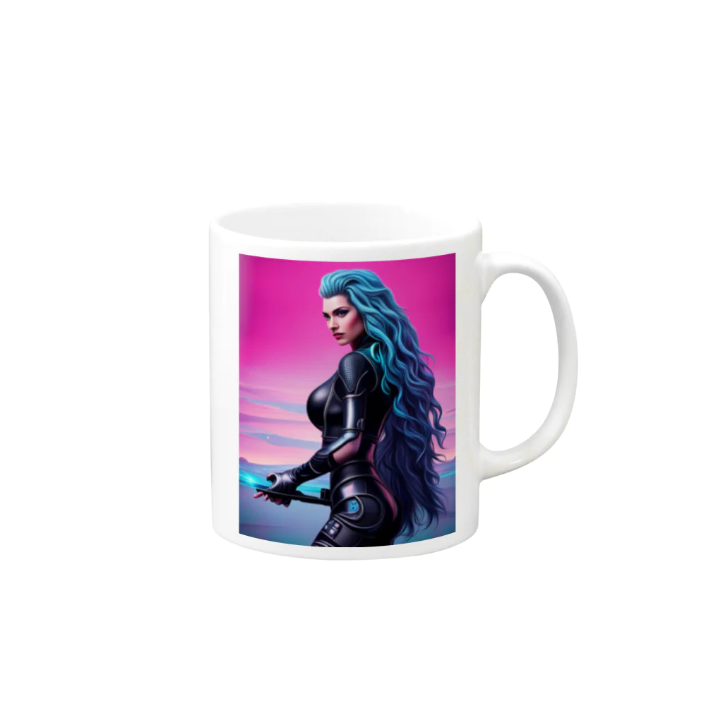 dodosucoのneo人類3 Mug :right side of the handle