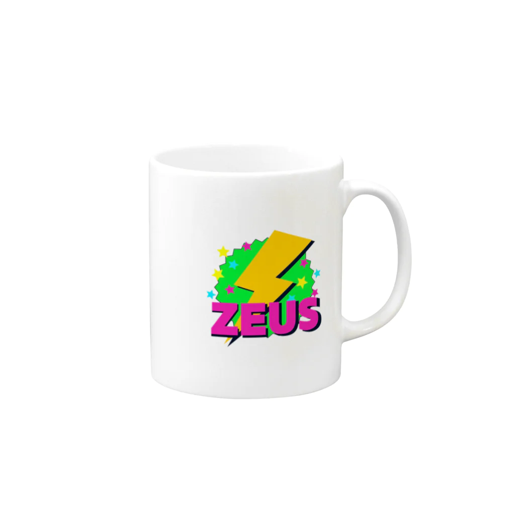 ゼウスのゲーム実況部屋【グッズ販売】のゼウスなコップ達 Mug :right side of the handle