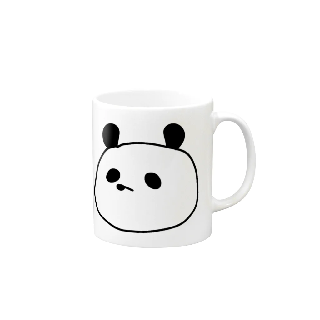 チョコミントのパンダ Mug :right side of the handle