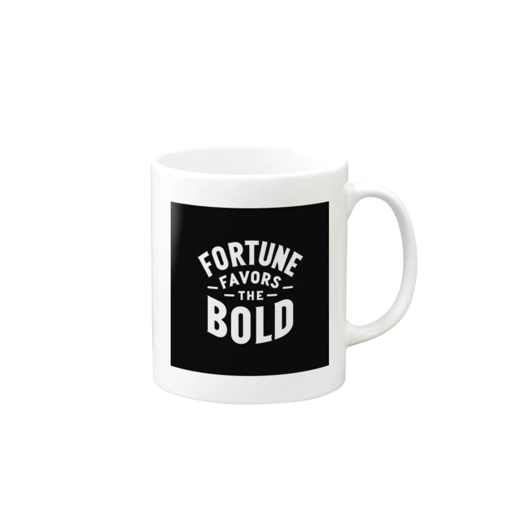 Nexa Official Shop のFortune Favors The Bold Mug :right side of the handle